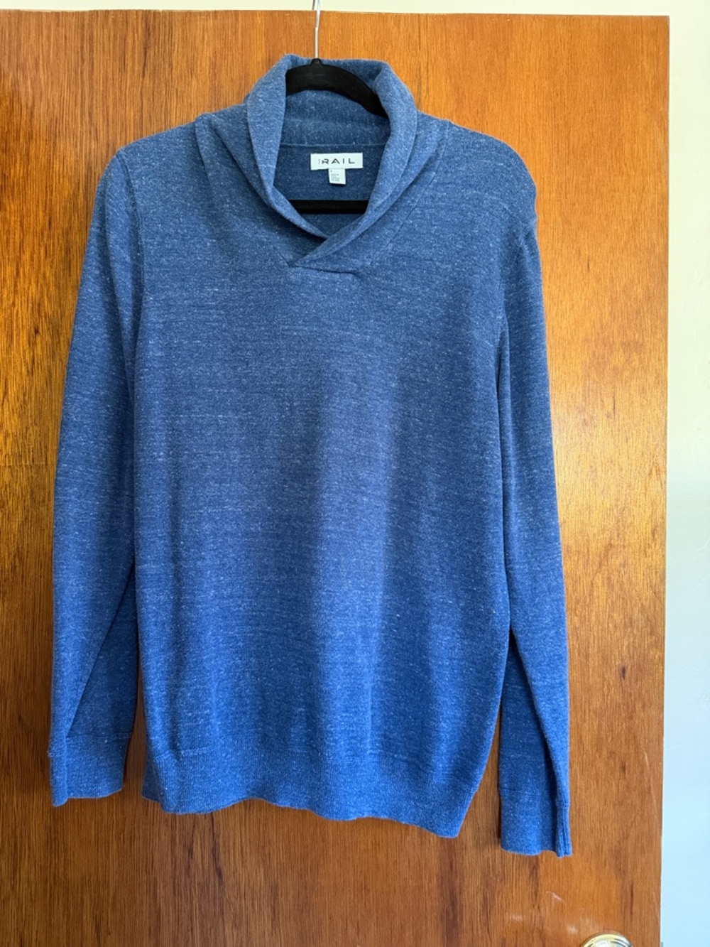 Rails Men's Heather Blue Turtleneck Sweater